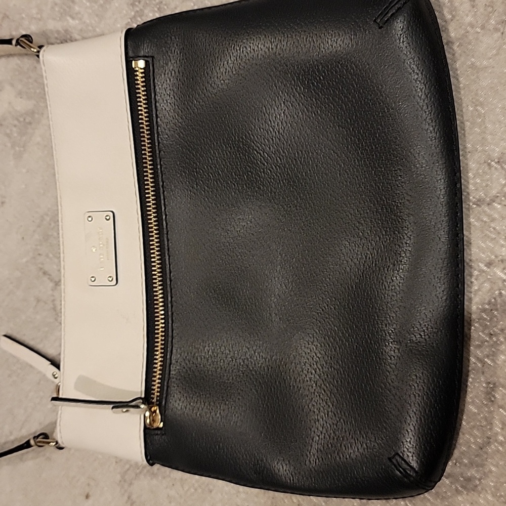 Kate Spade Grove Street Rima Crossbody Two-Tone Black and Cream Bag - Picture 3 of 15